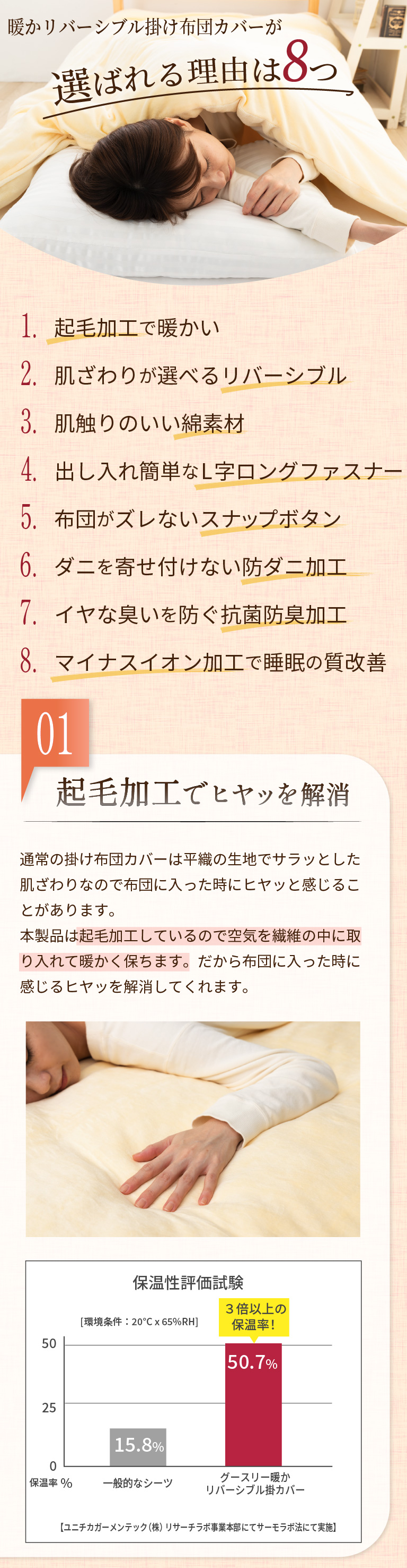 選ばれる理由、理由１
