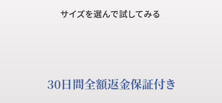 サイズを選んで試してみる