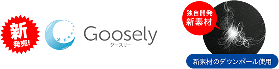 TVで話題になった!未来掛け布団・グースリー 独自開発新素材のダウンボール使用